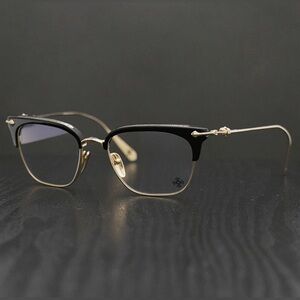 CHROMEHEARTS SLUNTRADICTION Sunglasses, Half-Rim Square, Gold